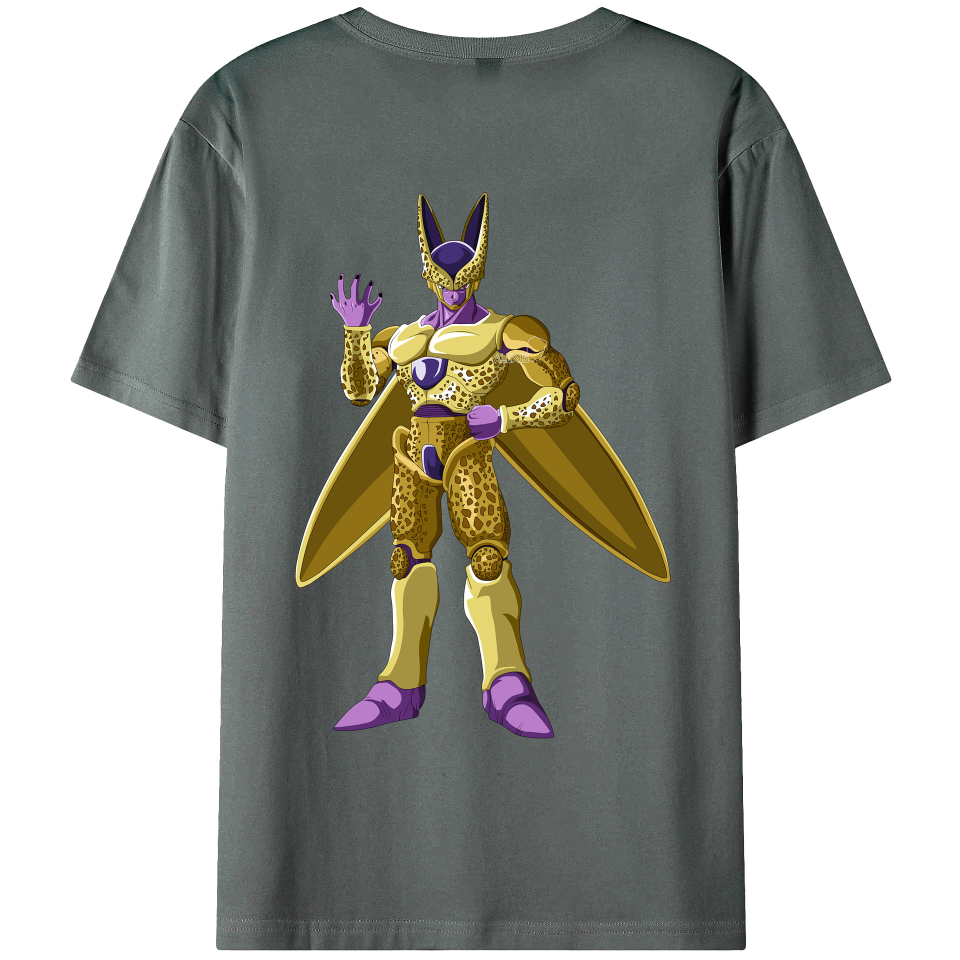 （画像用） ドラゴンボール セル DRAGON BALL Cell 綿100％ メンズ半袖Tシャツ（バックプリント） 通気性